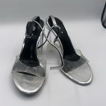 ZARA  Silver Women's Heeled Sandals Photo 2