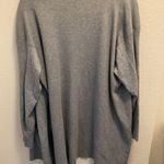 Terra & Sky grey open front cardigan with pockets size 1x Photo 1