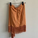 Cloud Ten Fringed Orange Wrap Skirt Size S Photo 8