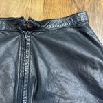 Vtg Y2K Black Leather Concho Mini Skirt Size XS Photo 9
