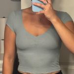 Brandy Melville  Olive/ Green Shirt Photo 0