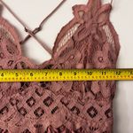 Free People  Adella textured Slip dress babydoll pink eyelet peasant asymmetric Photo 6