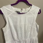Roz & Ali Eyelet White Dress Size 10 Photo 7