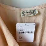 Free People  All My Love Satin Wrap Slip‎ Dress Light Sand XS Photo 3