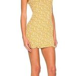 MORE TO COME Itzel Smocked Mini Dress In Yellow Photo 0