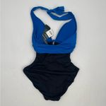 Ralph Lauren LAUREN  Swimsuit One Piece Size 4 Colorblock Plunge Glamour Swim NWT Photo 13
