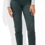 American Eagle Corduroy Mom Straight Jeans Green Women’s Size 10 Long Casual Photo 0