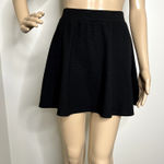 Joe Benbasset Joe B Black Textured Mini Skater Skirt Photo 0