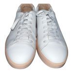 Everlane EUC  ReLeather White Leather Unisex Sneakers with Gum Sole - F8.5/M6.5 Photo 3