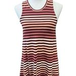 Madewell  Striped Sleeveless Knee Length Casual Dress in Pink Tones (M) Photo 0