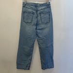Wild Fable Womens High Rise Button Fly Distressed Boyfriend Crop Jeans Blue Sz 6 Photo 1