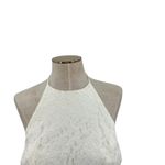 Bardot Teo Lace Mini Dress Halter Open Back White Size US 10 Photo 3