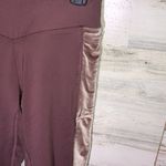 PINK - Victoria's Secret Victoria’s Secret pink cozy fuzzy leggings pink in color velvet sides size small Photo 2