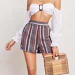 Boutique High Waisted Tribal Print Shorts Photo 0