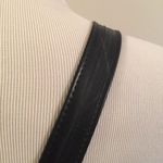 Rubber Crossbody Bag Vault Clasp Flap Black Blue Industrial Unique Purse 10x8.5 Photo 11