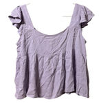 Anthropologie  Sadie & Sage Women Crop Top‎ Flutter Sleeve Size Small Rayon Boho Photo 0