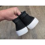 Toms  Bryce Black Leather Suede Pull On Rounded Toe Low Top Sneakers Shoes 7.5 Photo 5