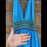 Pitusa Mini Halter Dress in Blue small/medium Blue Photo 3