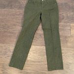 Etcetera Green Cheetah Print Straight Leg Pants Photo 0