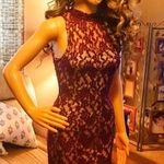 Love, Fire Formal cocktail dress size small petite maroon Photo 7