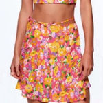 ZARA  Women’s Pink Orange‎ Purple Floral Wrap Skirt Size Small NWT Photo 0