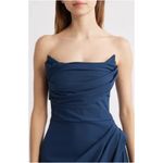 Chiara Boni  La Petite Robe Dotai Strapless Gown in Arctic Blue Size IT 42 / US 6 Photo 7