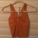 Revival Orange Ribbed Padded Tank Size XS Photo 0