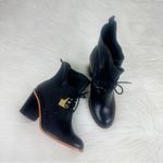 Kensie Women's  Chase Partial Lace-Up Stacked Block Heel Ankle Bootie Size 8 Photo 5