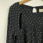 Ralph Lauren Denim & Supply Black Long Sleeve Small Print Cut Out Top Photo 1