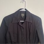 Lucky Brand Vintage  Button Down Shirt Jacket Black M Photo 1