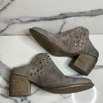 Seychelles  SEY Collection Women's Distressed Gray Suede Studded Mules 10 Western Photo 6