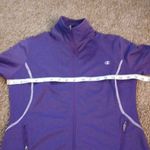 Champion purple athletic zip up sweater size small Photo 9