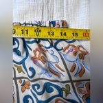 Sweaty Rocks Two Piece Boho Butterfly Sleeve Shirt and Shorts Set size Large Blue Photo 6