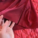 Bob Mackie XL Wearable Art Shirt Red Long Sleeve Round Neck Tie Women’s Blouse Photo 3