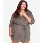 Splendid ππ Velour Robe ~ Gray 1X/3X Photo 3
