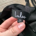 Lulu’s Black Toast to Life Tie Back Mini Dress XS Photo 1