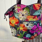 Vera Bradley F Nylon Tote Bag City Shopper in Jazzy Blooms 22x15” W Photo 2
