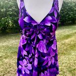 Roaman’s Roaman's Purple Floral One Piece Plus Size Swimsuit Photo 2