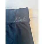 Victoria's Secret  Pink Yoga Pants Womens Medium Foldover Black Leggings Retro Y2K Photo 2