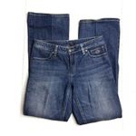 Harley Davidson Pink Bejeweled Logo Pocket Bootcut Jeans Blue Size 6 Photo 0