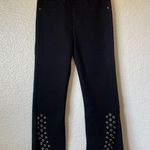 MISA Los Angeles  The Super Star Crop Flare Jeans Black Photo 3