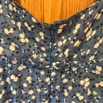 Majorelle  Ailish Ruched Bust Cut-Out Ruffle Mini Dress in Blue‎ Ditsy Size XS Photo 11