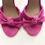 Enzo Angiolini  Pink Suede Knot Heels 7.5 Photo 6