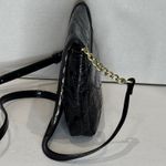 Juicy Couture Black Patent Embellished Flap Crossbody Shoulder Bag Gold Hardware Photo 4