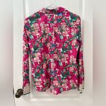Revolve Pitusa Collared Tie Shirt Size in Fuchsia Floral Print (Size III Photo 5