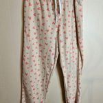Real Essentials XL Super Soft Beige And Pink Heart Drawstring Pajama Bottoms Photo 0