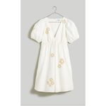 Madewell  Annamarie Mini Linen Blend Dress Size 4 New‎ with Tags Photo 3