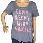 Fifth Sun Short Sleeve Eeny Meeny Miny Mimosa Gray Tshirt size Small Photo 0
