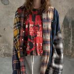 Oversized Long Sleeve Flannel Size L Photo 0