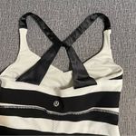Lululemon Practice Daily Tank Black & White Stripes Photo 7